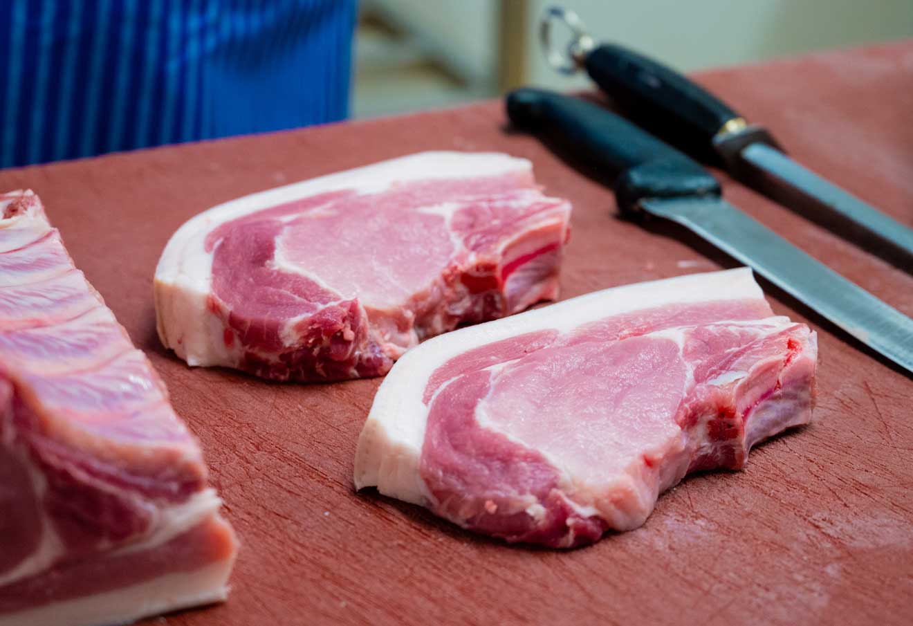 Freshly prepared Pork